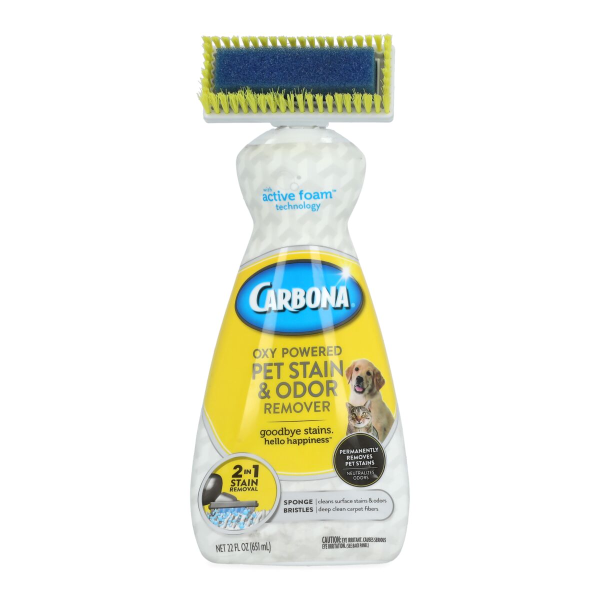 Carbona Oxy Powered Pet Stain and Odor Remover with BuiltIn Brush